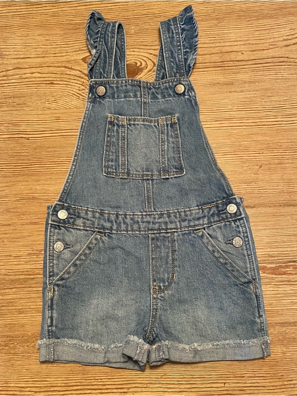 Gap Girls' Denim Shortalls - Blue